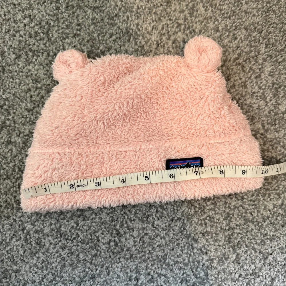 Patagonia Baby Furry Friends Beanie Pink Fleece Hat 18-24M 60530